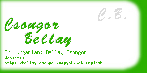 csongor bellay business card